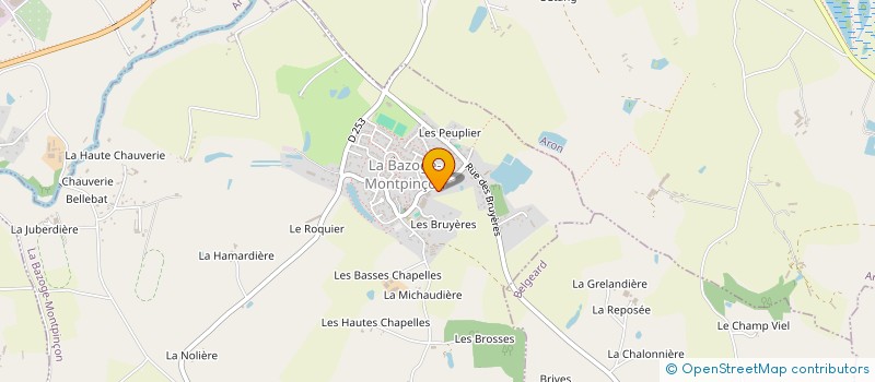 localisation de l'entreprise COMITE DE GESTION DES ETANGS COMMUNAUX D ARON à ARON