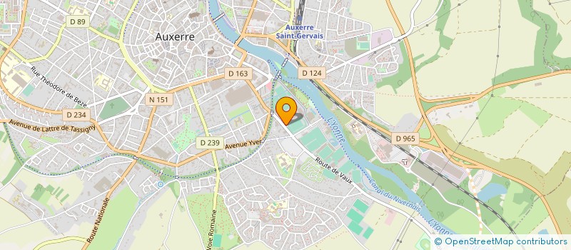 localisation de l'entreprise COMITE DE GESTION DU BOULODROME DEPARTEMENTAL D'AUXERRE à AUXERRE