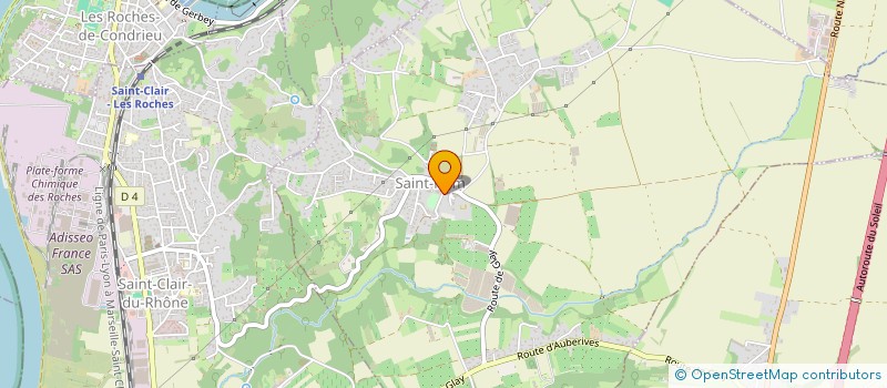 localisation de l'entreprise COMITE DE GESTION DU RESTAURANT SCOLAIRE  SAINT-ALBAN-DU-RHONE