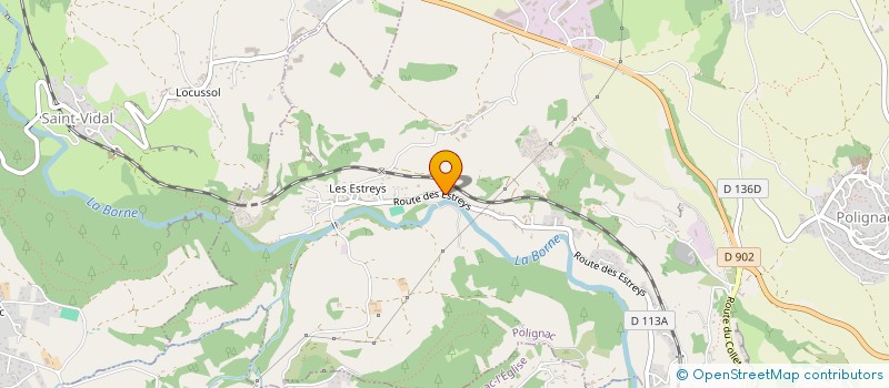 localisation de l'entreprise COMITE DE GESTION ET DE DEFENSES DES ESTREYS  POLIGNAC
