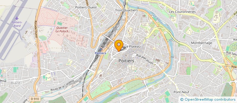 localisation de l'entreprise COMITE DE GESTION OEUVRES SOCIALES PTT à POITIERS