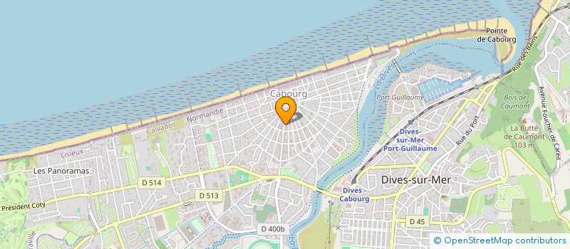 localisation de l'entreprise COMITE DE JUMELAGE  CABOURG