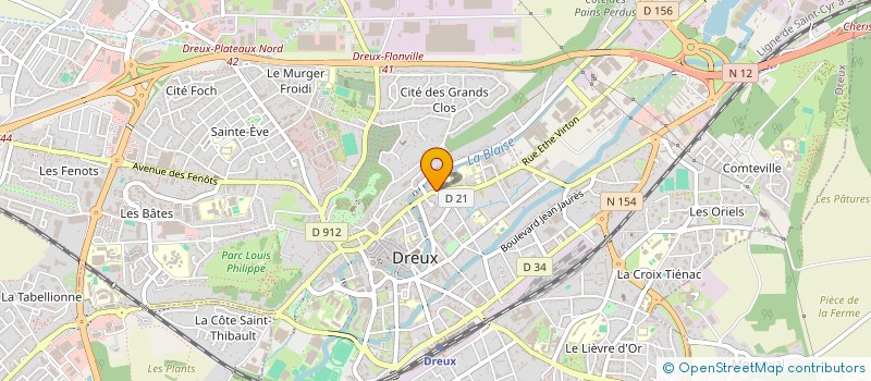 localisation de l'entreprise COMITE DE JUMELAGE à DREUX
