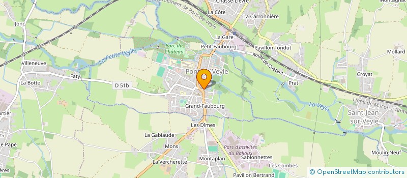 localisation de l'entreprise COMITE DE JUMELAGE  PONT-DE-VEYLE