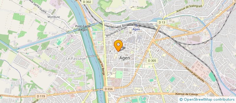 localisation de l'entreprise COMITE DE JUMELAGE AGEN-DINSLAKEN  AGEN