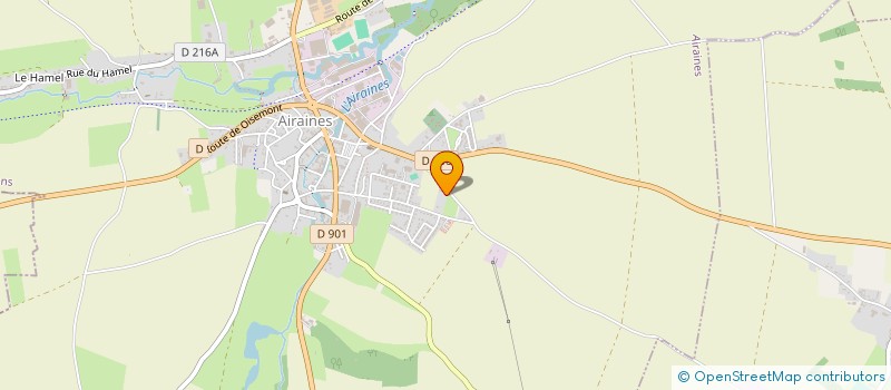 localisation de l'entreprise COMITE DE JUMELAGE AIRAINES - KRIFTEL - PILAWA GORNA  AIRAINES