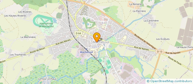 localisation de l'entreprise COMITE DE JUMELAGE ANGLAIS MACHECOUL-SHIFNAL  MACHECOUL-SAINT-MEME