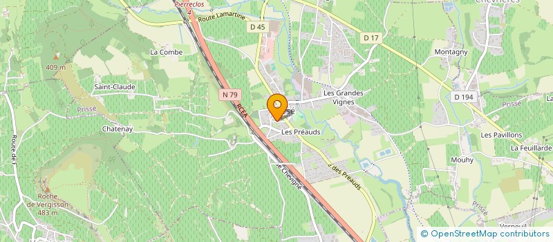 localisation de l'entreprise COMITE DE JUMELAGE AUSONIA-BERZE LA VILLE  BERZE-LA-VILLE