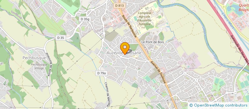 localisation de l'entreprise COMITE DE JUMELAGE AUZEVILLE TOLOSANE - BROUGHTON AND BRETTON à AUZEVILLE-TOLOSANE