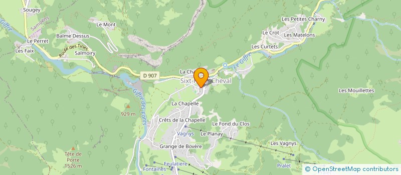 localisation de l'entreprise COMITE DE JUMELAGE BANGOR - SIXT FER A CHEVAL  SIXT-FER-A-CHEVAL