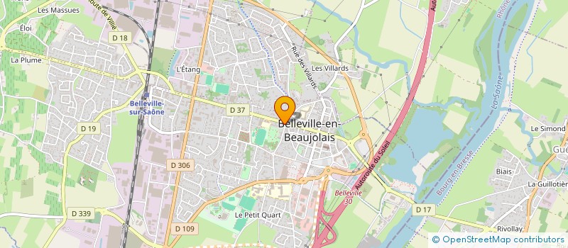 localisation de l'entreprise COMITE DE JUMELAGE BELLEVILLE-SALZKOTTEN  BELLEVILLE-EN-BEAUJOLAIS