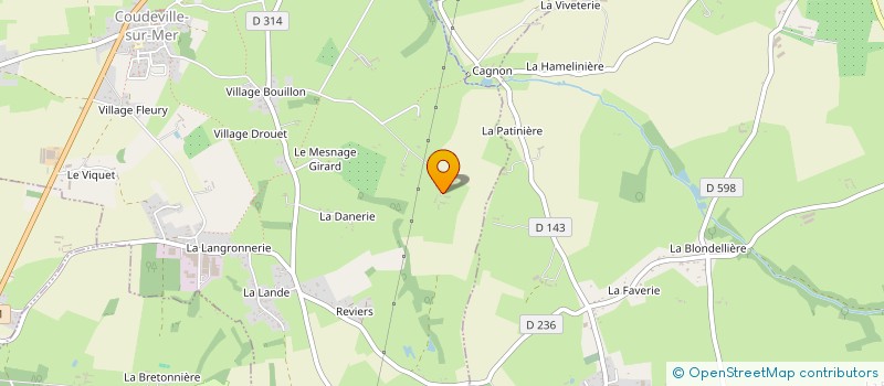 localisation de l'entreprise COMITE DE JUMELAGE BREHAL LYDNEY  COUDEVILLE-SUR-MER