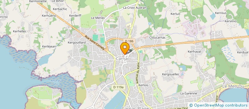 localisation de l'entreprise COMITE DE JUMELAGE CARNAC- LA CLUSAZ  CARNAC