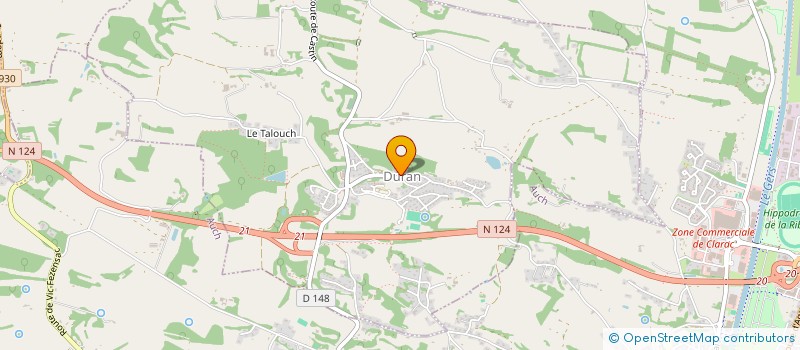 localisation de l'entreprise COMITE DE JUMELAGE CASTIN DURAN RUDA  DURAN