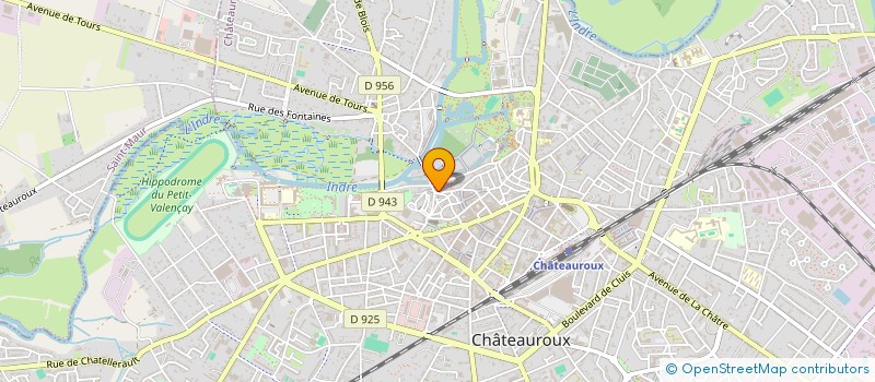 localisation de l'entreprise COMITE DE JUMELAGE CHATEAUROUX-METROPOLE - FRESNO à CHATEAUROUX