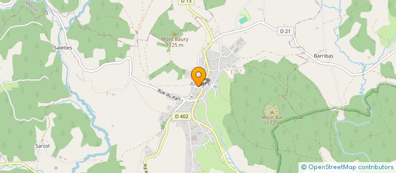 localisation de l'entreprise COMITE DE JUMELAGE D'ALLEGRE, CEAUX, MONLET, VERNASSAL à ALLEGRE