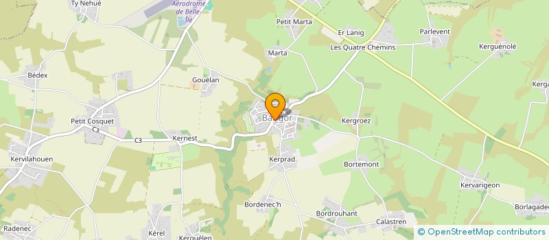 localisation de l'entreprise COMITE DE JUMELAGE DE BANGOR BELLE ILE EN MER  BANGOR