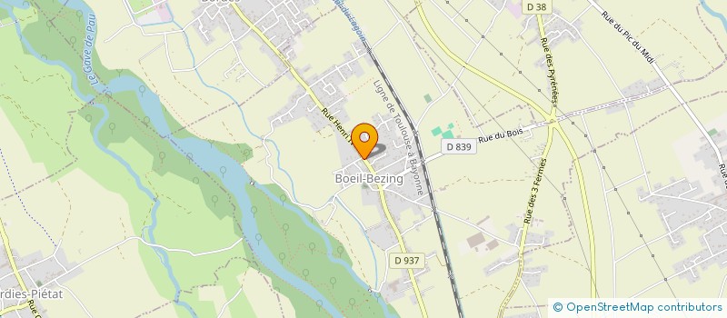 localisation de l'entreprise COMITE DE JUMELAGE DE BOEIL BEZING  BOEIL-BEZING