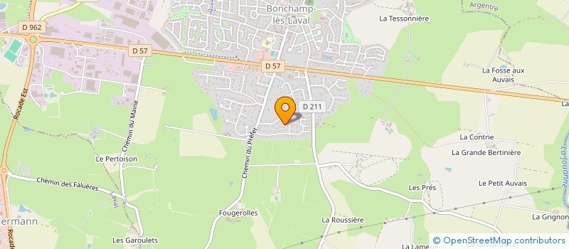 localisation de l'entreprise COMITE DE JUMELAGE DE BONCHAMP  BONCHAMP-LES-LAVAL