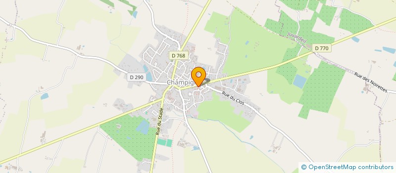 localisation de l'entreprise COMITE DE JUMELAGE DE CHAMPIGNE à LES HAUTS-D'ANJOU