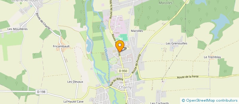 localisation de l'entreprise COMITE DE JUMELAGE DE CHARNY à CHARNY OREE DE PUISAYE