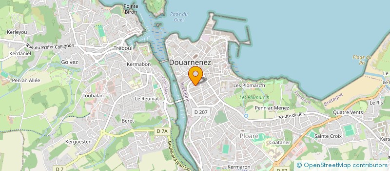 localisation de l'entreprise COMITE DE JUMELAGE DE DOUARNENEZ  DOUARNENEZ