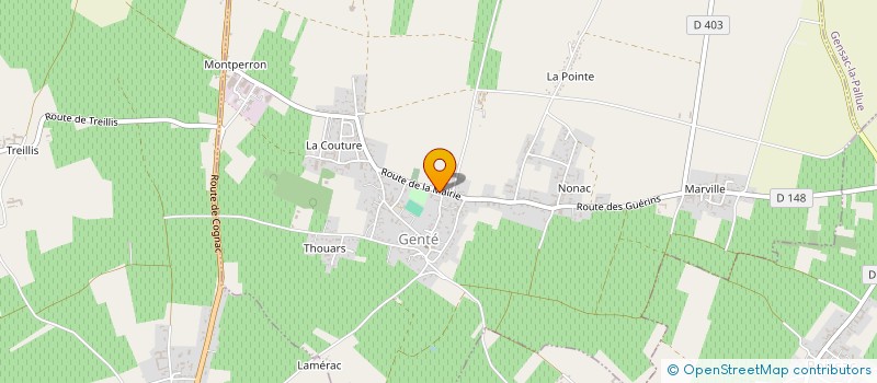 localisation de l'entreprise COMITE DE JUMELAGE DE GENTE  GENTE