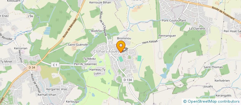 localisation de l'entreprise COMITE DE JUMELAGE DE GOUESNAC'H  GOUESNACH