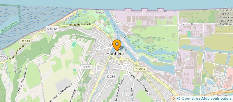 localisation de l'entreprise COMITE DE JUMELAGE DE HONFLEUR  HONFLEUR