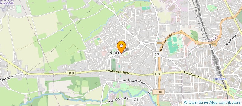 localisation de l'entreprise COMITE DE JUMELAGE DE LA COMMUNE DE RIORGES à RIORGES