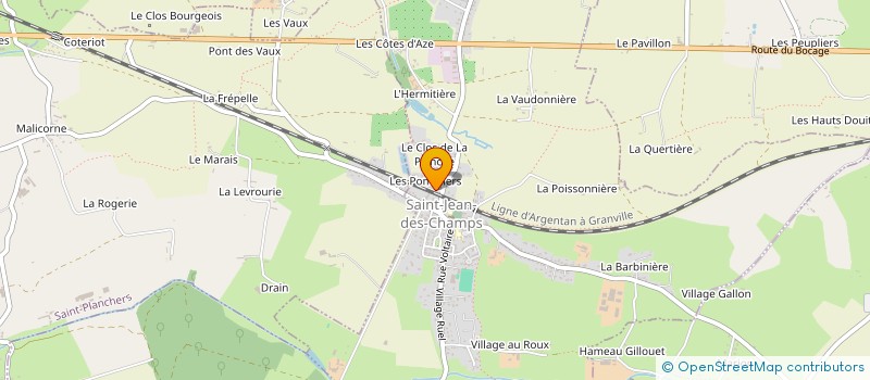 localisation de l'entreprise COMITE DE JUMELAGE DE LA HAYE PESNEL  LA HAYE-PESNEL