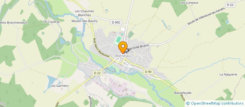 localisation de l'entreprise COMITE DE JUMELAGE DE LA VILLE DE BLENEAU  BLENEAU