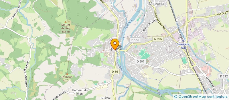 localisation de l'entreprise COMITE DE JUMELAGE DE LA VILLE DE NAY  NAY