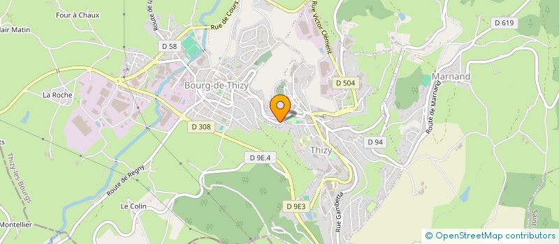 localisation de l'entreprise COMITE DE JUMELAGE DE LA VILLE DE THIZY à THIZY-LES-BOURGS