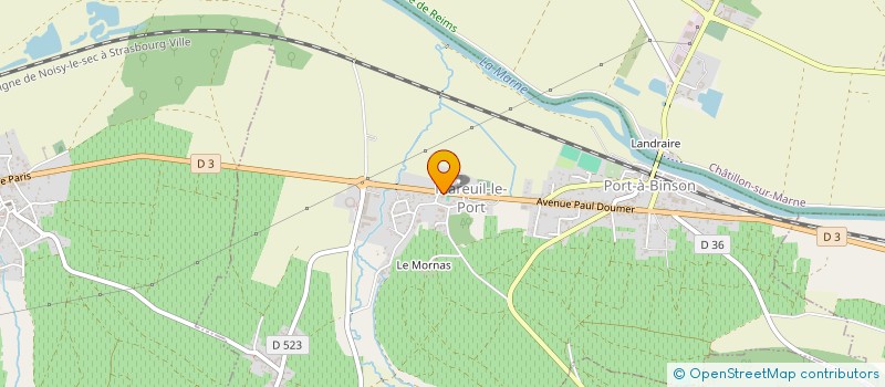 localisation de l'entreprise COMITE DE JUMELAGE DE MAREUIL-LE-PORT  MAREUIL-LE-PORT