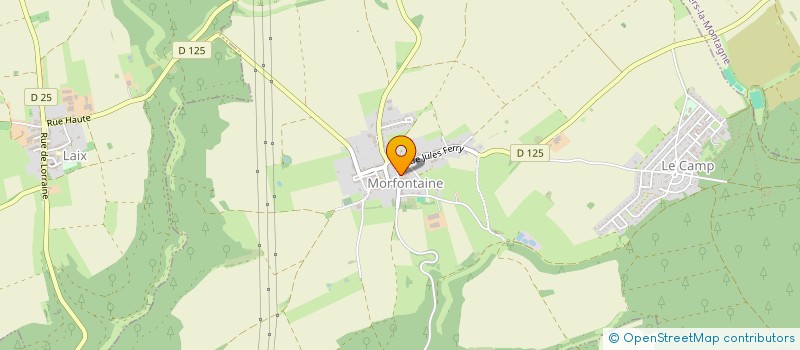 localisation de l'entreprise COMITE DE JUMELAGE DE MORFONTAINE  MORFONTAINE