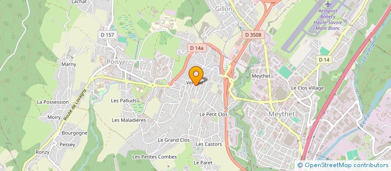 localisation de l'entreprise COMITE DE JUMELAGE DE POISY à LA BALME-DE-SILLINGY