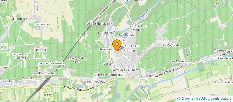 localisation de l'entreprise COMITE DE JUMELAGE DE ROCHECORBON  ROCHECORBON