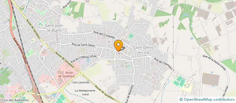 localisation de l'entreprise COMITE DE JUMELAGE DE SAINT DENIS EN VAL à SAINT-DENIS-EN-VAL
