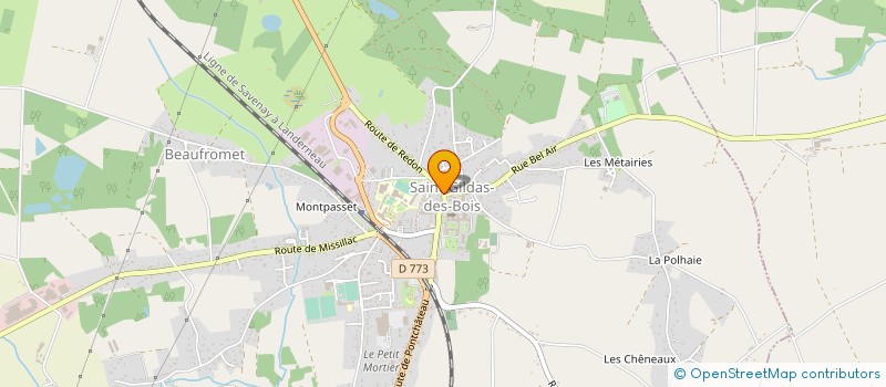localisation de l'entreprise COMITE DE JUMELAGE DE SAINT GILDAS DES BOIS à SAINT-GILDAS-DES-BOIS