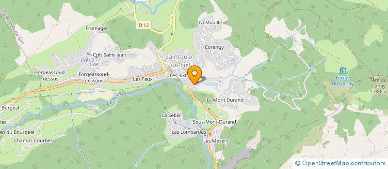 localisation de l'entreprise COMITE DE JUMELAGE DE SAINT JEAN DE SIXT à SAINT-JEAN-DE-SIXT