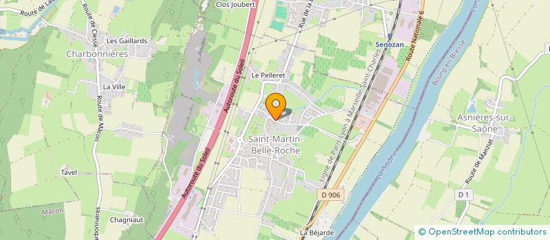 localisation de l'entreprise COMITE DE JUMELAGE DE SAINT MARTIN BELLE ROCHE  SAINT-MARTIN-BELLE-ROCHE