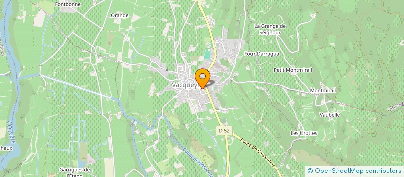 localisation de l'entreprise COMITE DE JUMELAGE DE VACQUEYRAS  VACQUEYRAS