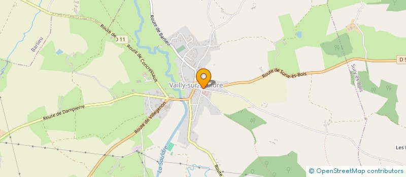 localisation de l'entreprise COMITE DE JUMELAGE DE VAILLY SUR SAULDRE  VAILLY-SUR-SAULDRE