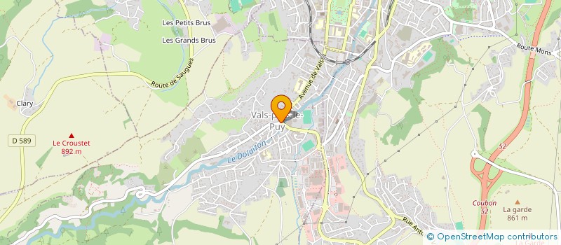 localisation de l'entreprise COMITE DE JUMELAGE DE VALS PRES LE PUY à VALS-PRES-LE-PUY