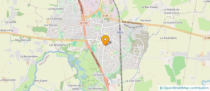 localisation de l'entreprise COMITE DE JUMELAGE DE VERN SUR SEICHE  VERN-SUR-SEICHE