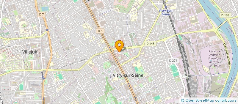 localisation de l'entreprise COMITE DE JUMELAGE DE VITRY SUR SEINE à VITRY-SUR-SEINE