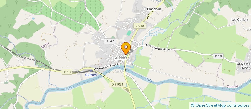 localisation de l'entreprise COMITE DE JUMELAGE DU PAYS DE GUITRES  GUITRES