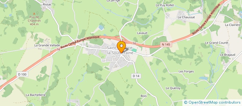 localisation de l'entreprise COMITE DE JUMELAGE ET D ECHANGES DES SAINT-MAURICE DE FRANCE ET D'EUROPE  SAINT-MAURICE-LA-SOUTERRAINE