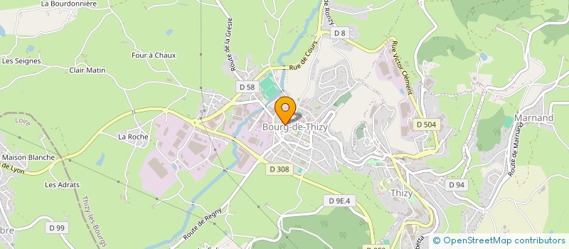 localisation de l'entreprise COMITE DE JUMELAGE ET D'ECHANGES INTERNATIONAUX à THIZY-LES-BOURGS